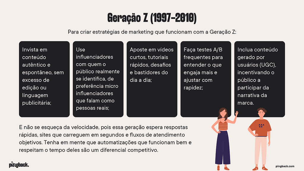 Geração Z (1997–2010): digital nativo, imediatismo e autenticidade. Confira quais estratégias funcionam com a geração z.