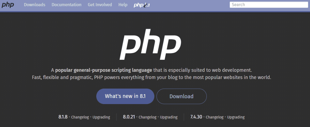 PHP website