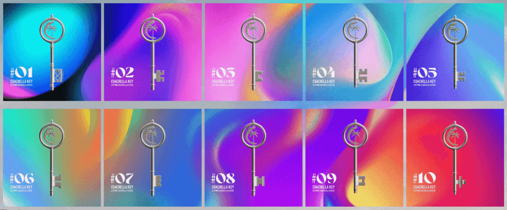 Coachella nft keys