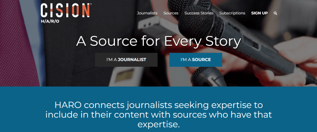 HARO page