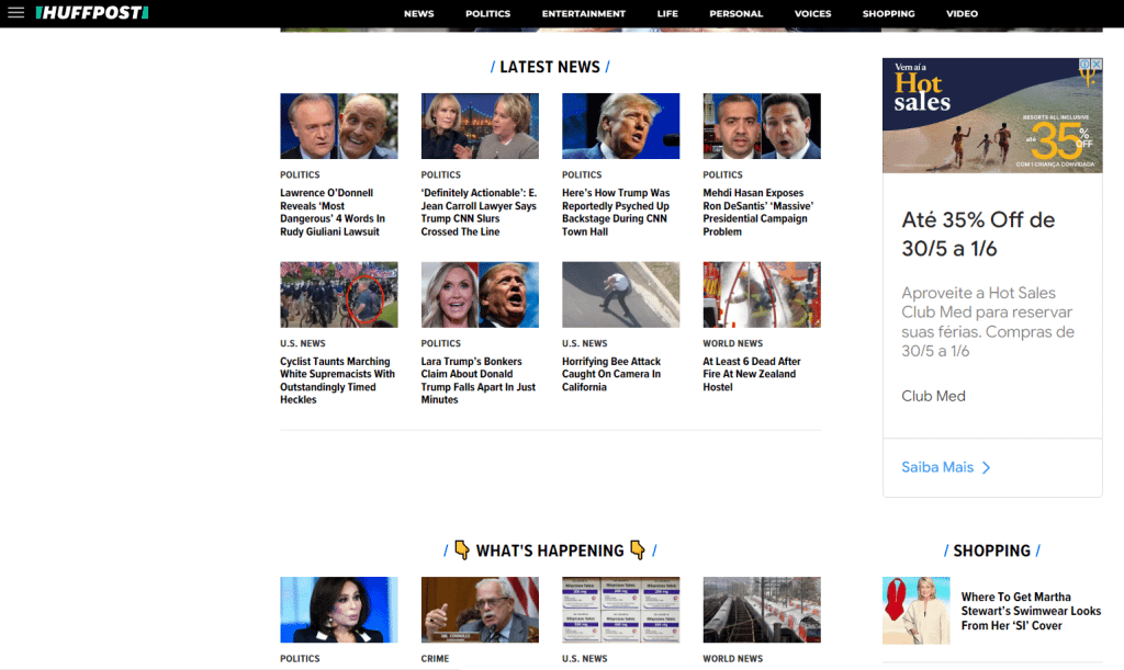 Screenshot Huffington Post (one of the 6 Supposedly Reputable Sources That Aren't Exactly What They Seem to Be)