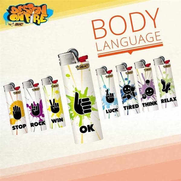 Discover the “Body Language” collection, lighters to suit all your wishes and emotions! How are you feeling today? by BIC Design on Fire via Facebook