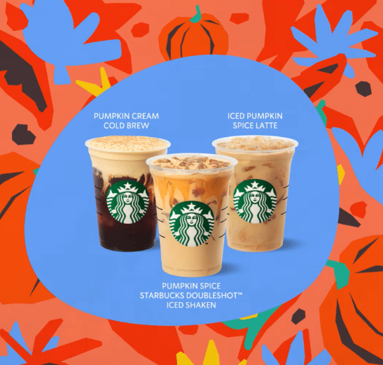 starbucks pumpkin spice latte