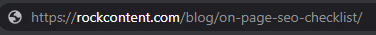 Example of good URL