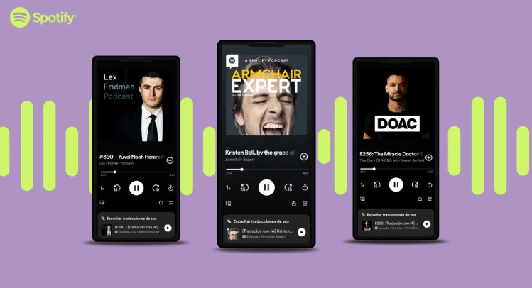 Voice-translated episodes from pilot creators that will be available worldwide to Premium and Free users. ChatGPT's new voice feature - partnership with Spotify. chatgpt's new features in use