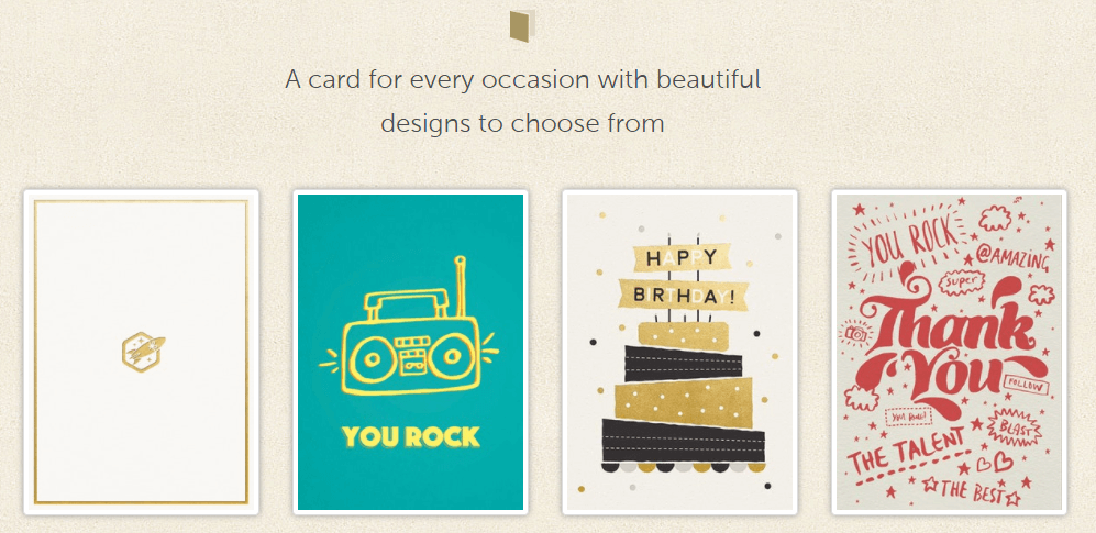 GiftRocket cards example