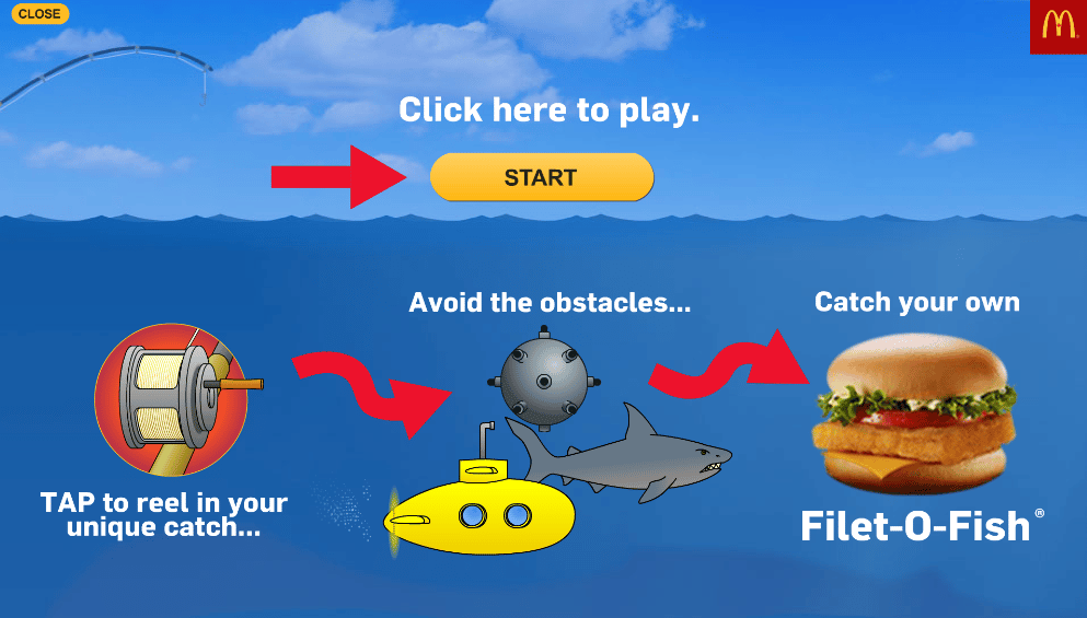 McDonald's interactive banner