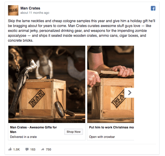 Man Creates Ad on Facebook