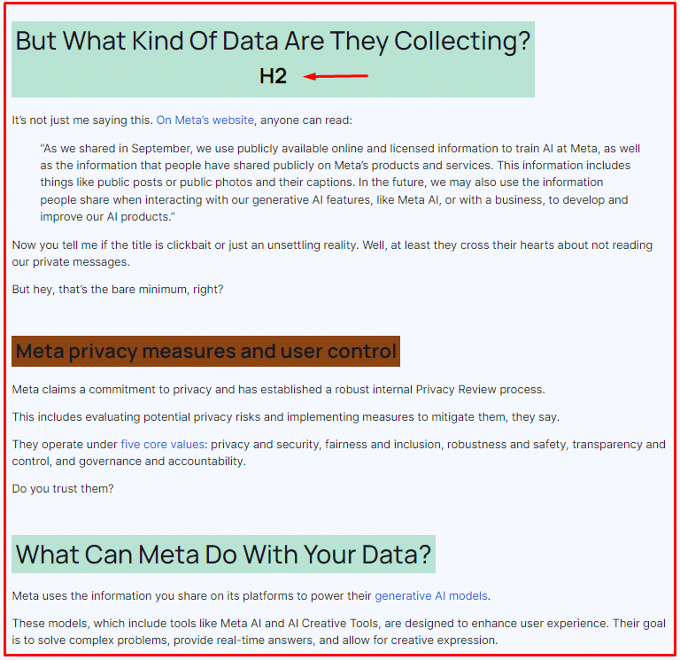 Header checker example